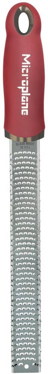 Microplane struhadlo Zester jemné s rukojetí červená