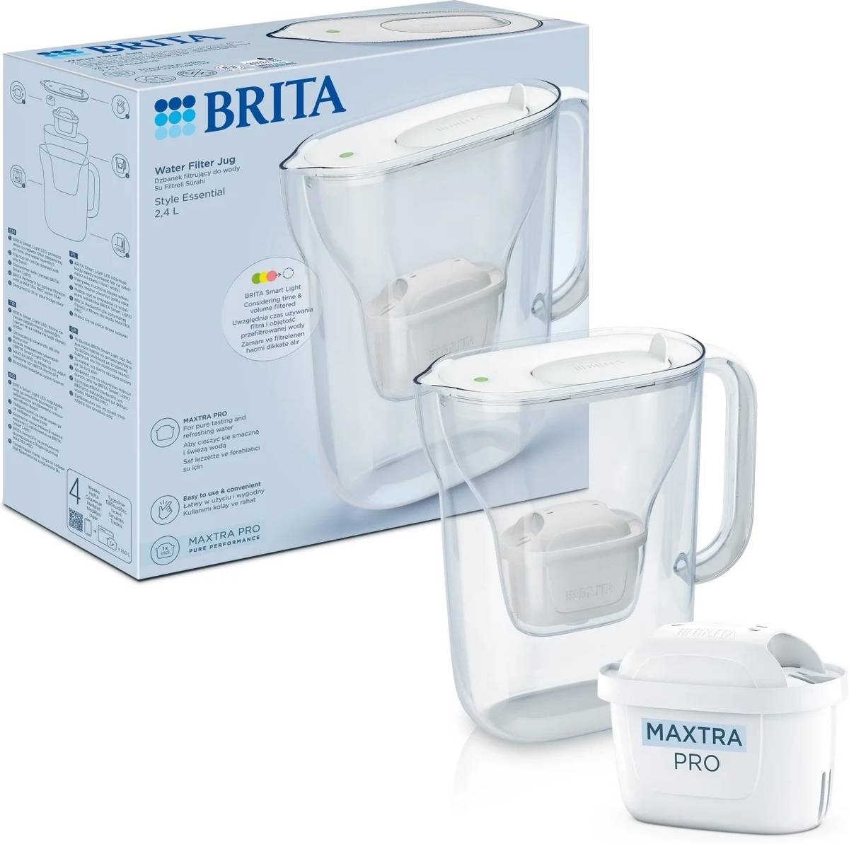 Brita Filtrační konvice Style Essential s 1 filterm, bílá