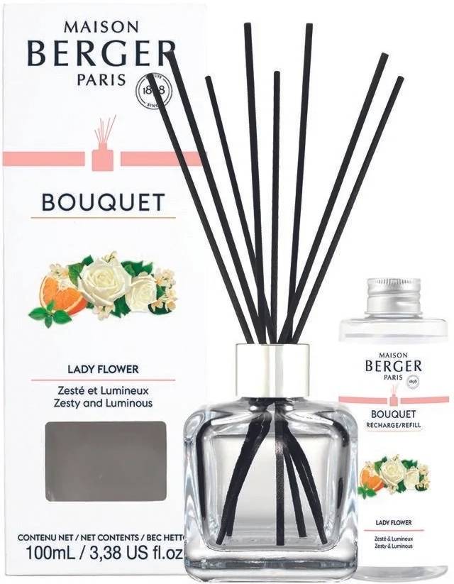 Maison Berger Paris Aroma difuzér Cube s náplní Lady Flower, 100 ml
