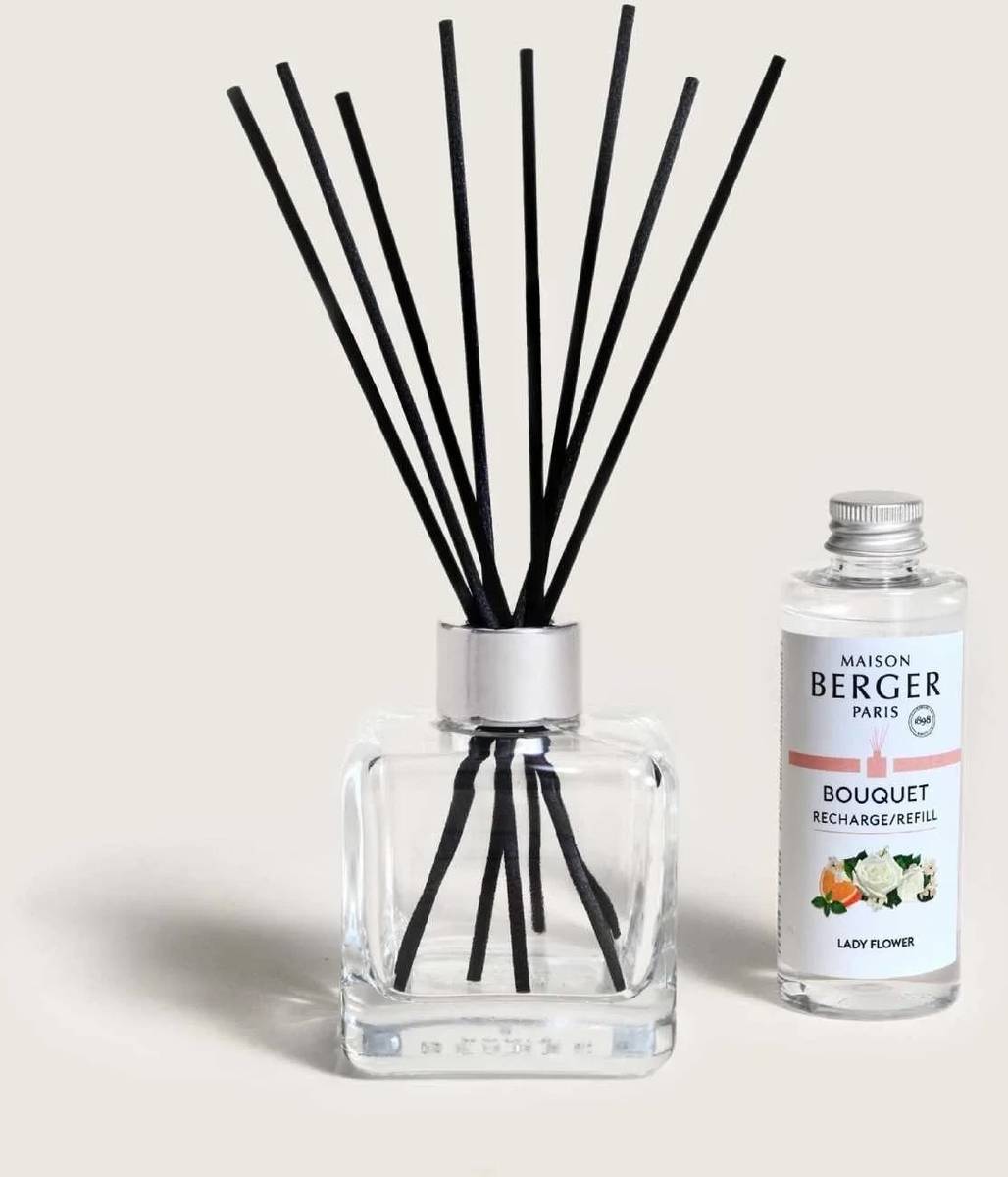 Maison Berger Paris Aroma difuzér Cube s náplní Lady Flower, 100 ml