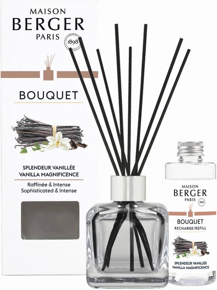 Maison Berger Paris Aroma difuzér Cube s náplní Vanilla Magnificence, 100 ml