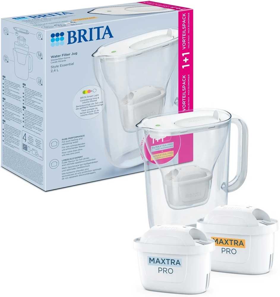 Brita Filtrační konvice Style Essential se 2 filtry, bílá