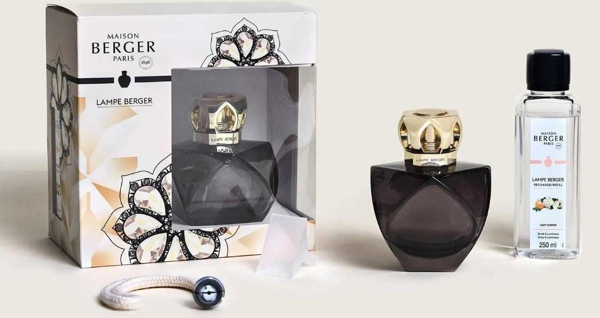 Maison Berger Paris Katalytická lampa Eternity s náplní Lady Flower, 250 ml, černá