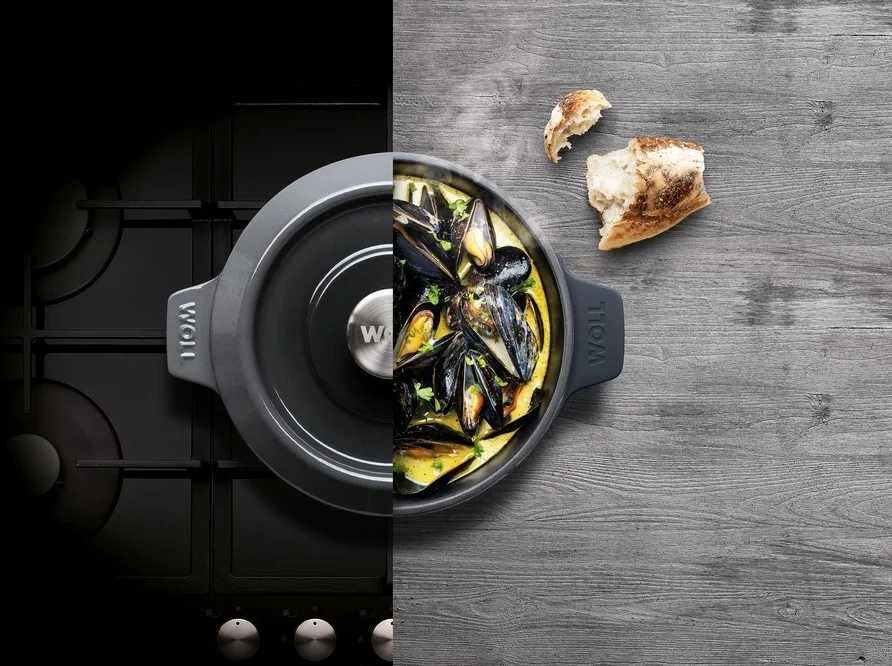 Woll Iron, sada hrnce Ø 20 cm, hrnce Ø 24 cm a silik. podložky