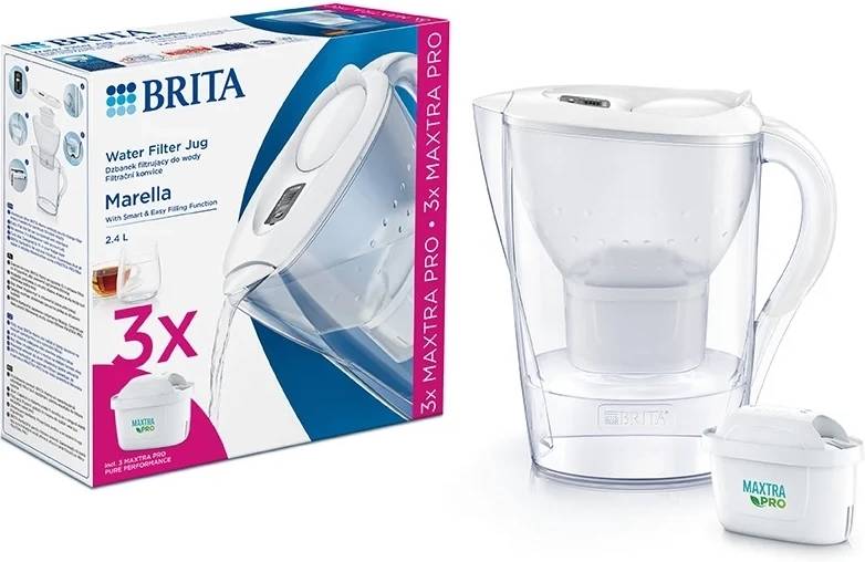 Brita Filtrační konvice Marella se 3 filtry, bílá