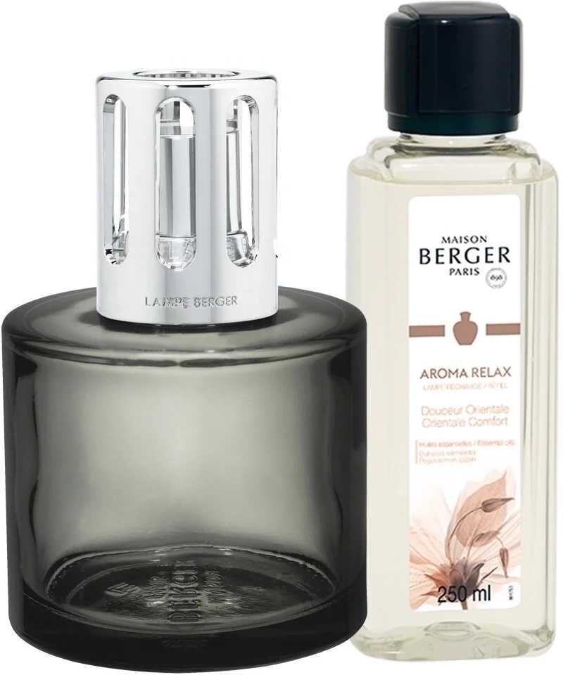 Maison Berger Paris Katalytická lampa Aroma Relax s náplní Oriental Comfort, 250 ml, šedá