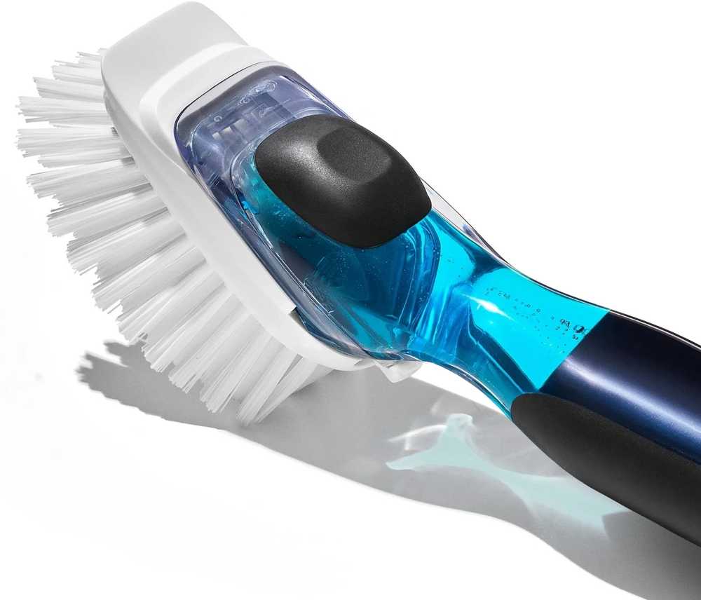 OXO Good Grips Kartáč na nádobí s dávkovačem