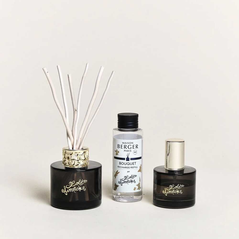 Maison Berger Paris Sada Mini Duo Lolita Lempicka, difuzér + náplň + bytová vůně, černá