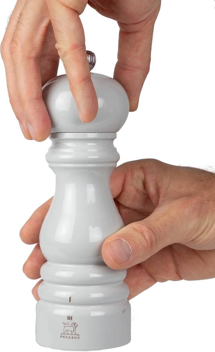 Peugeot Paris u'Select Mlýnek na sůl, 18 cm, perleťově šedá