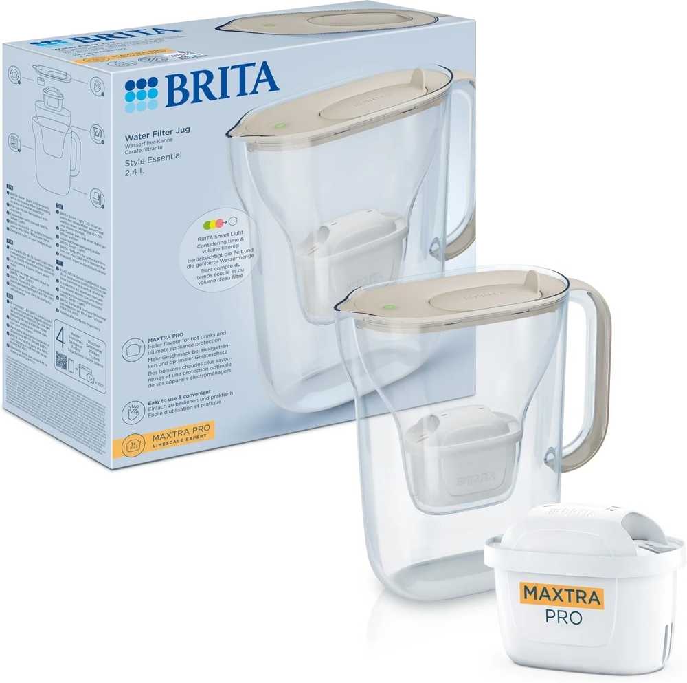 Brita Filtrační konvice Style Essential s 1 filtrem, písková
