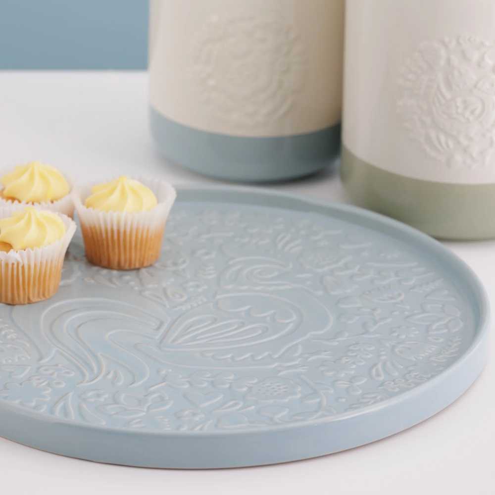 Mason Cash Home To Roost Servírovací talíř, 30 cm, modrá