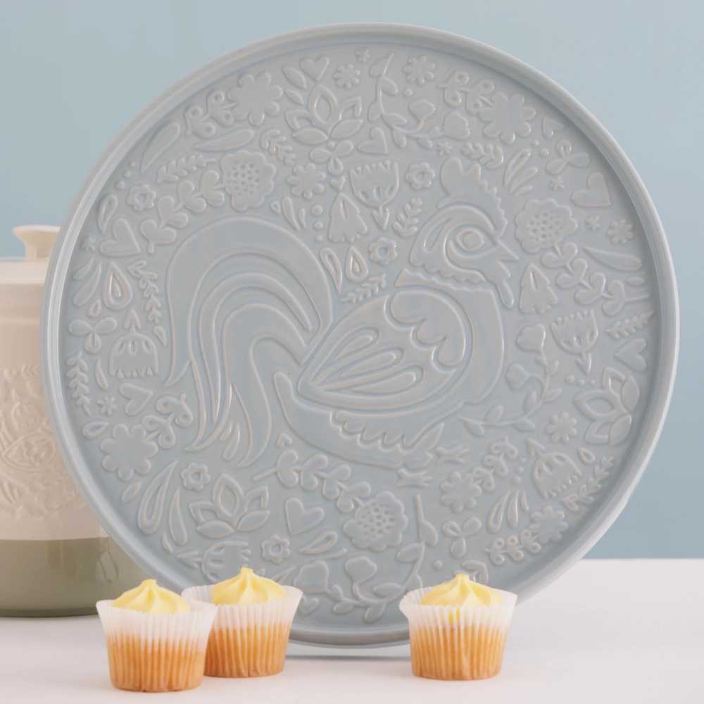 Mason Cash Home To Roost Servírovací talíř, 30 cm, modrá