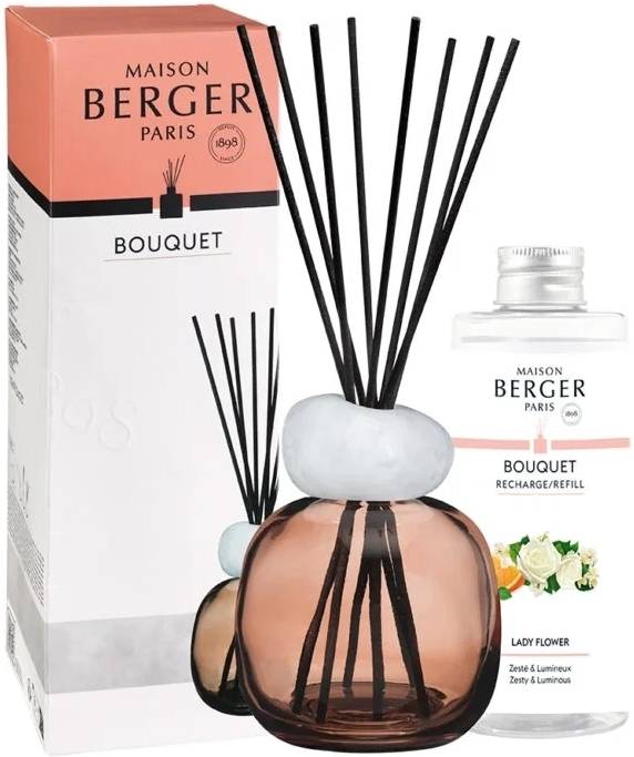 Maison Berger Paris Aroma difuzér Mineral s náplní Lady Flower, 180 ml, švestková