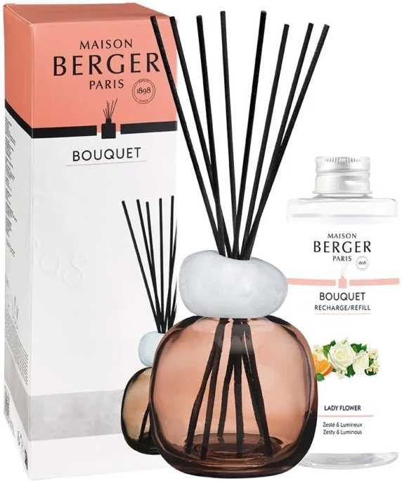 Maison Berger Paris Aroma difuzér Mineral s náplní Lady Flower, 180 ml, švestková