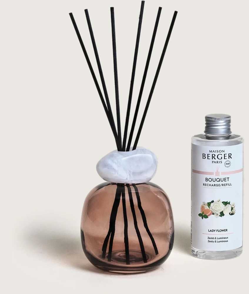 Maison Berger Paris Aroma difuzér Mineral s náplní Lady Flower, 180 ml, švestková