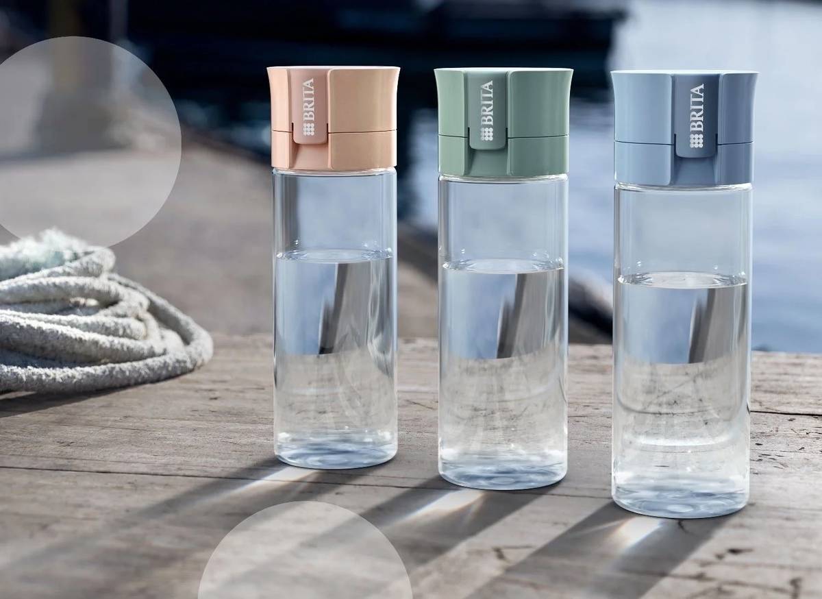 Brita Filtrační láhev na vodu Fill&Go Vital s filtry, 0.6 l, meruňková