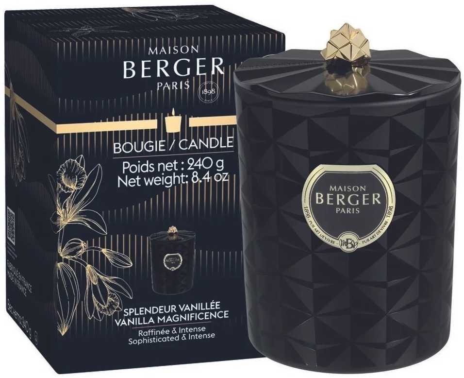Maison Berger Paris Svíčka Kali s vůní Vanilla Magnificence, 240 g, černá