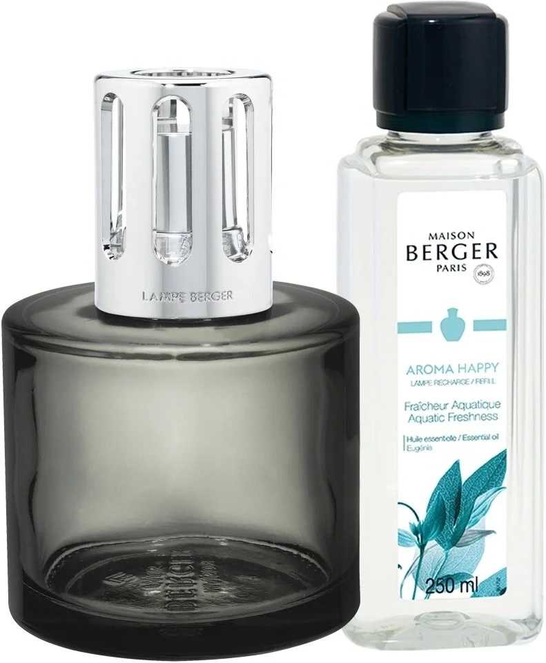 Maison Berger Paris Katalytická lampa Aroma Happy s náplní Aquatic Freshness, 250 ml, šedá