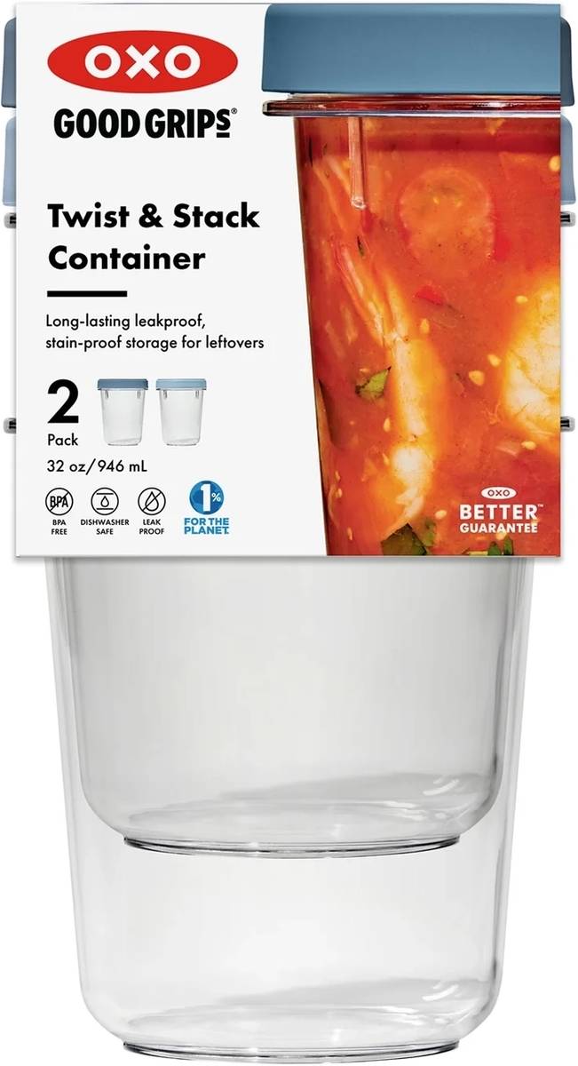 OXO Šroubovací nádoby na potraviny, 2 ks, 942 ml