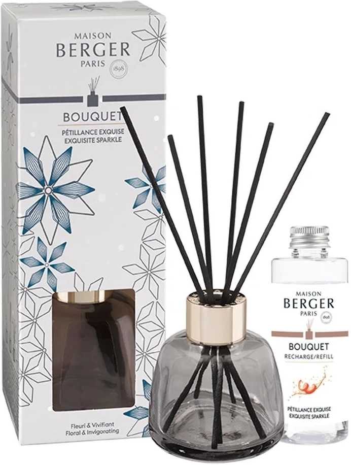 Maison Berger Paris Aroma difuzér Rosalie s náplní Exquisite Sparkle, 90 ml, šedá