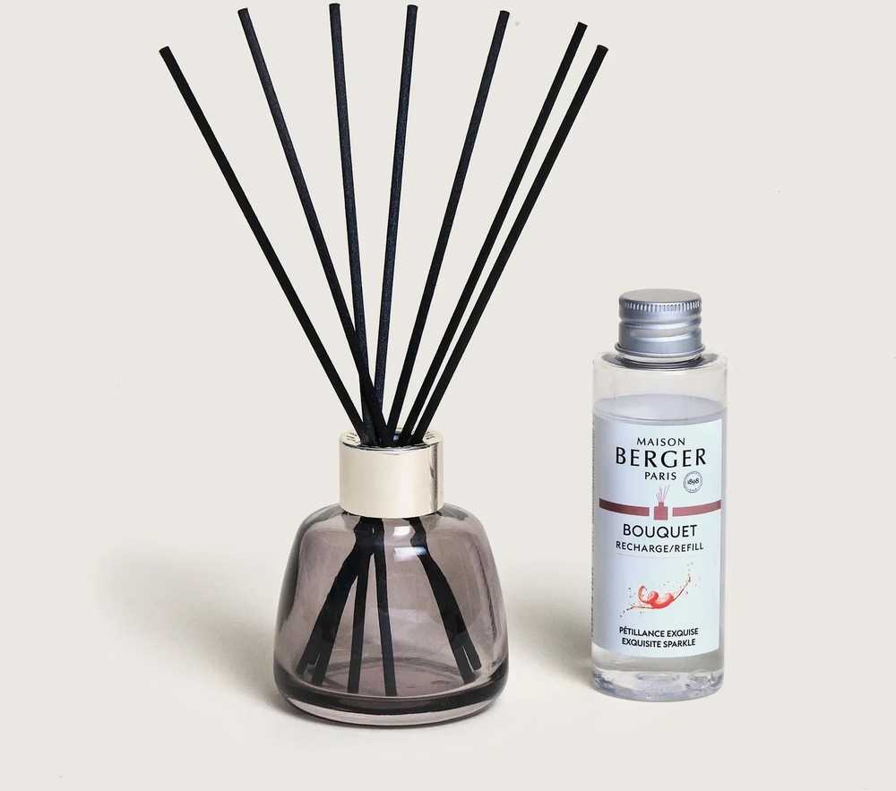 Maison Berger Paris Aroma difuzér Rosalie s náplní Exquisite Sparkle, 90 ml, šedá