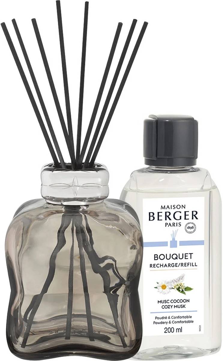 Maison Berger Paris Aroma difuzér Cozy s náplní Musc Cocoon, 200 ml, hnědá
