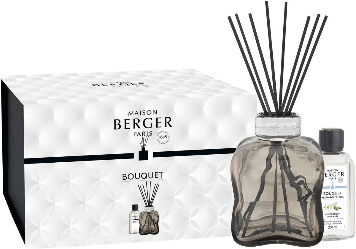 Maison Berger Paris Aroma difuzér Cozy s náplní Musc Cocoon, 200 ml, hnědá