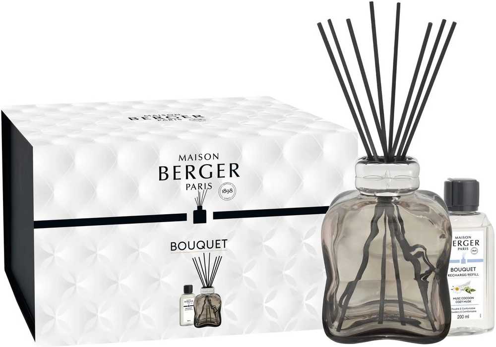 Maison Berger Paris Aroma difuzér Cozy s náplní Musc Cocoon, 200 ml, hnědá