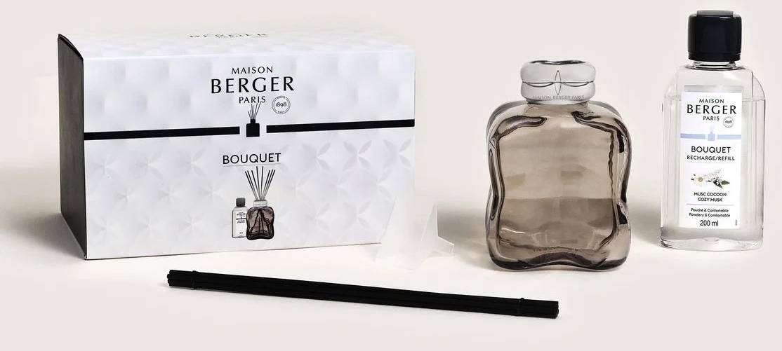 Maison Berger Paris Aroma difuzér Cozy s náplní Musc Cocoon, 200 ml, hnědá