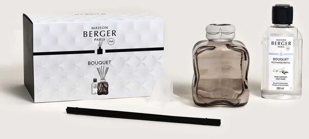 Maison Berger Paris Aroma difuzér Cozy s náplní Musc Cocoon, 200 ml, hnědá