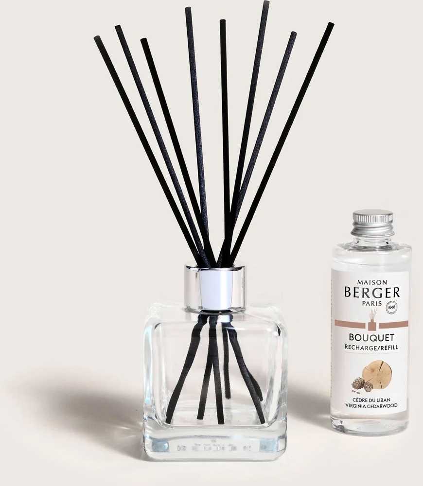Maison Berger Paris Aroma difuzér Cube s náplní Virginia Cedarwood, 100 ml