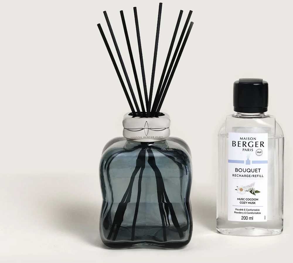 Maison Berger Paris Aroma difuzér Cosy s náplní Cozy Musk, 200 ml, modrá