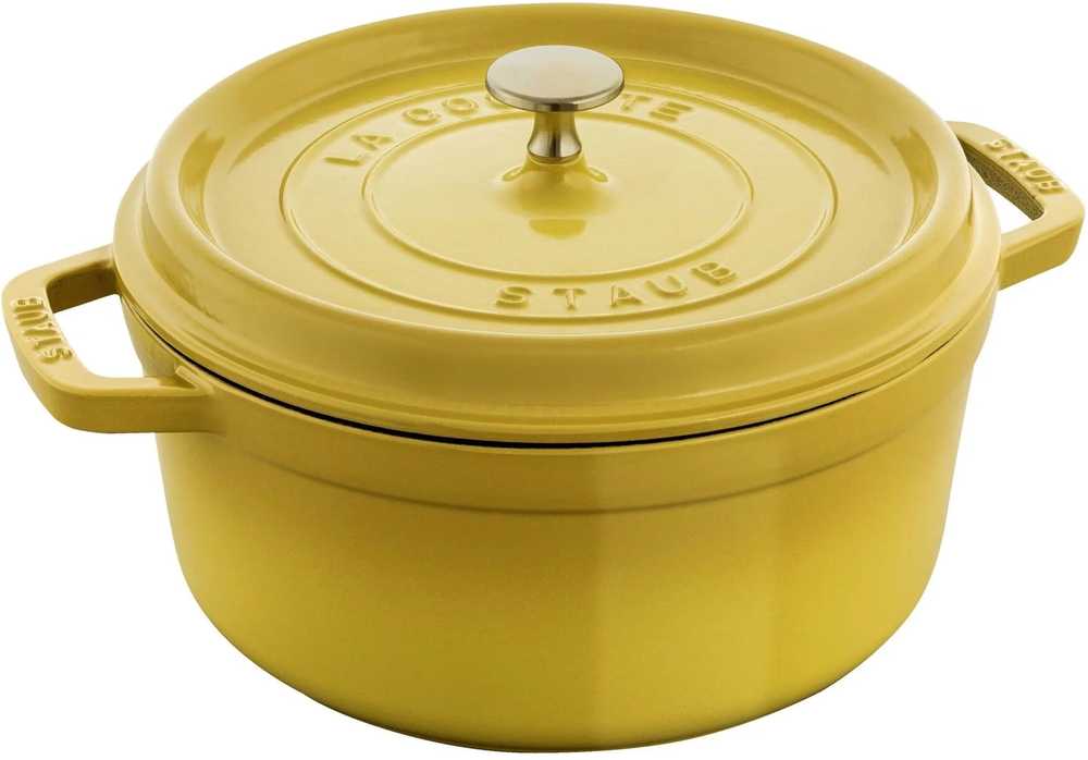 Staub Cocotte hrnec kulatý 28 cm / 6.7 l, citronová