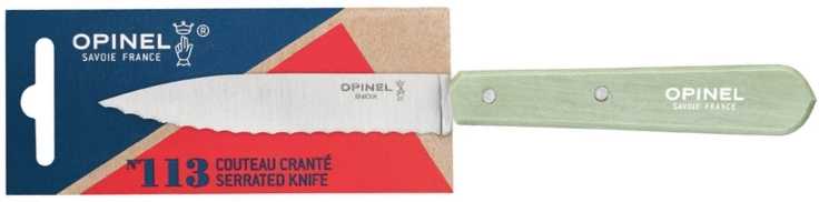 Opinel Paysage Vroubkovaný nůž N°113, šalvějová