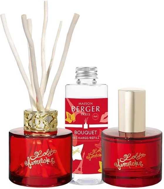 Maison Berger Paris Sada Duo Mini Lolita Lempicka Sweet, difuzér + náplň + bytová vůně, červená
