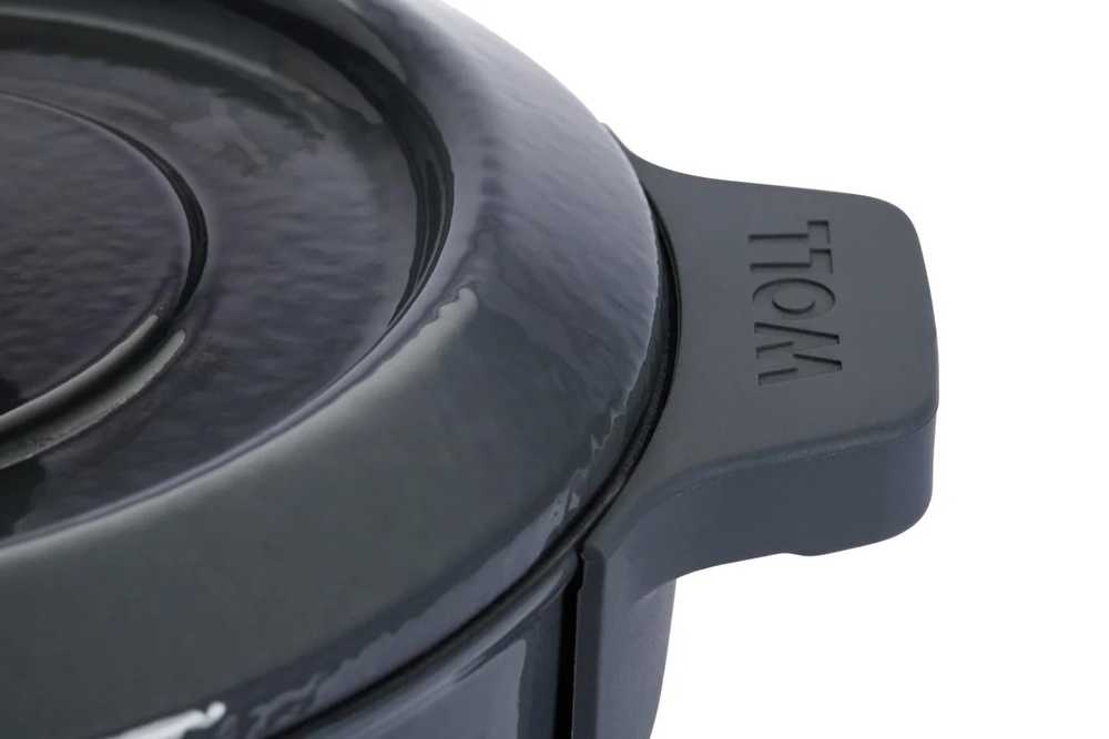 Woll Iron Sada hrnce a wok pánve, 20 cm, Carbon Grey