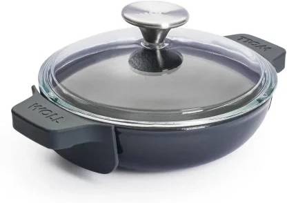 Woll Iron Sada hrnce a wok pánve, 20 cm, Carbon Grey