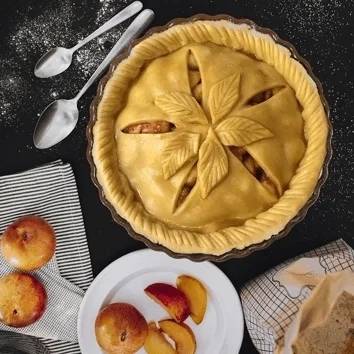 Emile Henry Perle Koláčová forma, 28 x 6 cm, šedivá