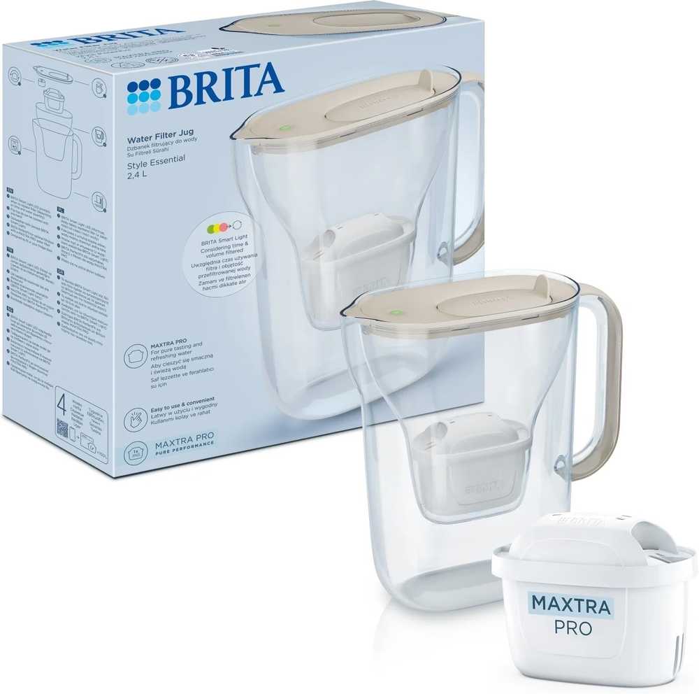 Brita Filtrační konvice Style Essential s 1 filtrem, písková