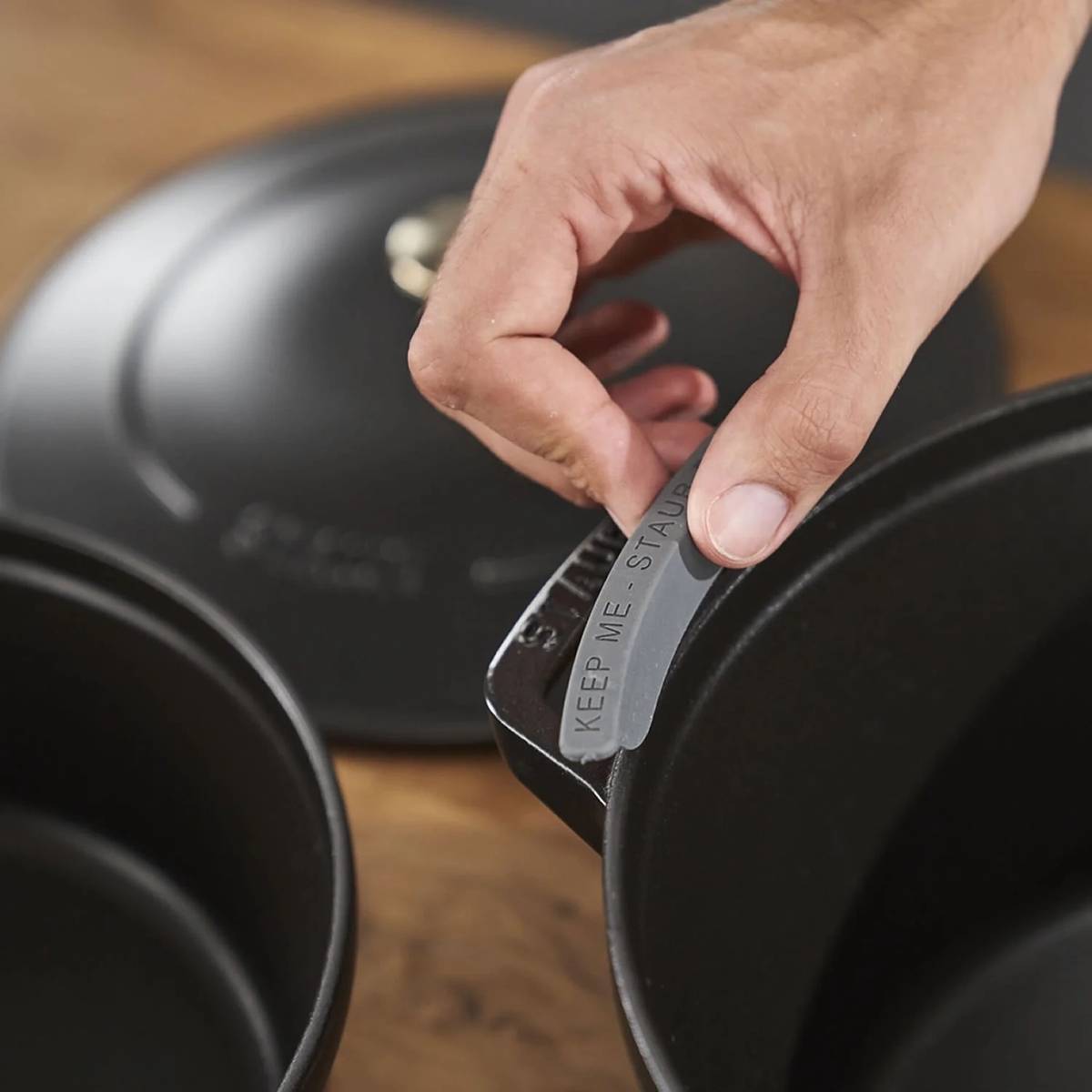 Staub Cocotte Sada hrnců 2dílná, kulatá, černá