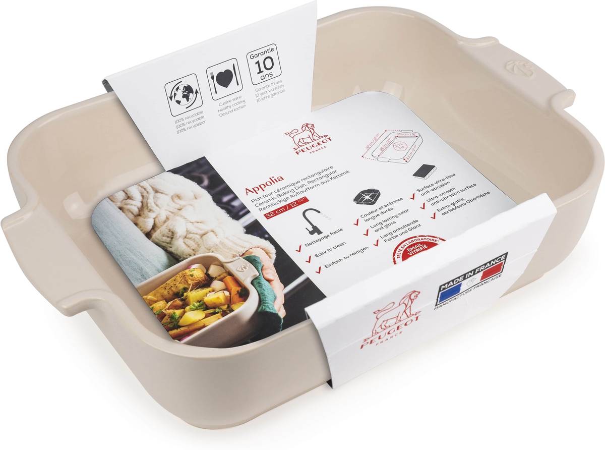 Peugeot Appolia Keramická zapékací mísa, 32 cm, slonová kost