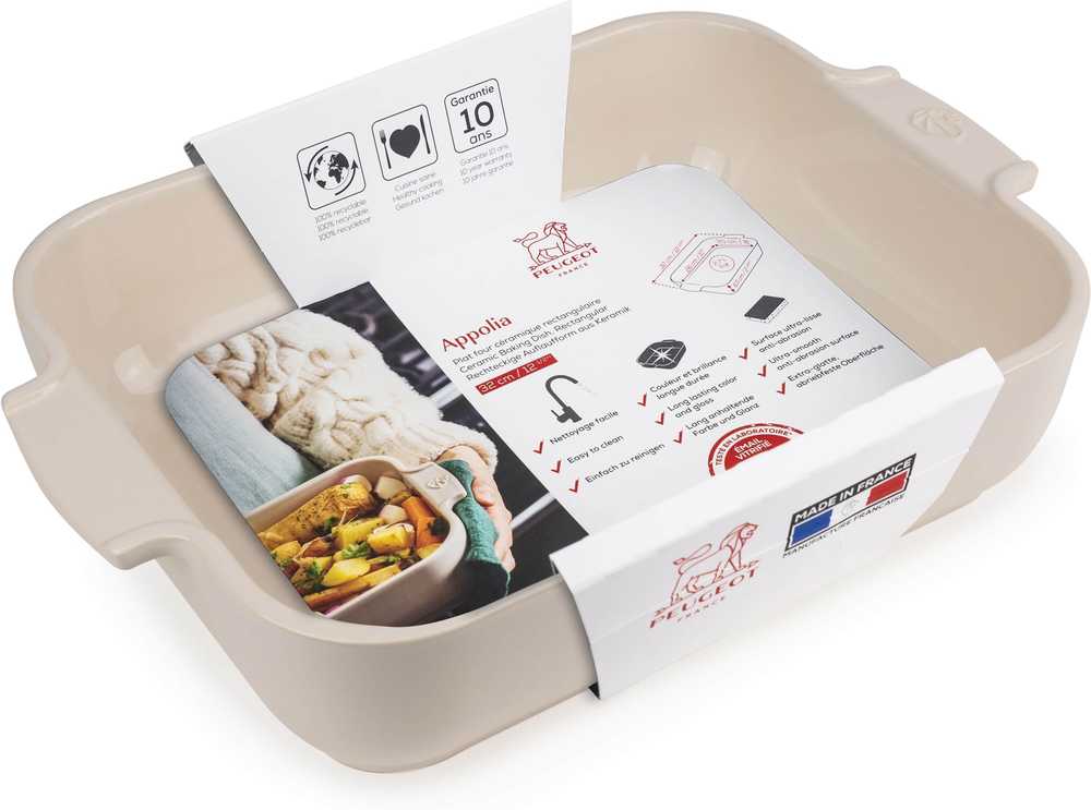 Peugeot Appolia Keramická zapékací mísa, 32 cm, slonová kost