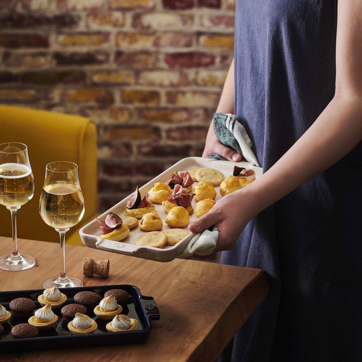 Peugeot Appolia Keramický servírovací a zapékací tác, 40 cm, slonová kost