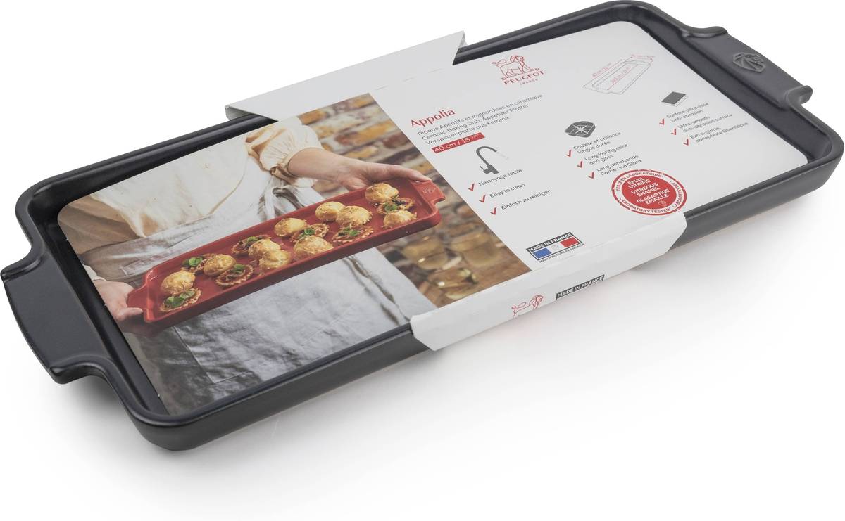 Peugeot Appolia Keramický servírovací a zapékací tác, 40 cm, šedá břidlicová