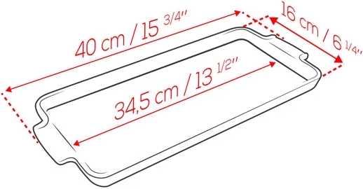 Peugeot Appolia Keramický servírovací a zapékací tác, 40 cm, šedá břidlicová