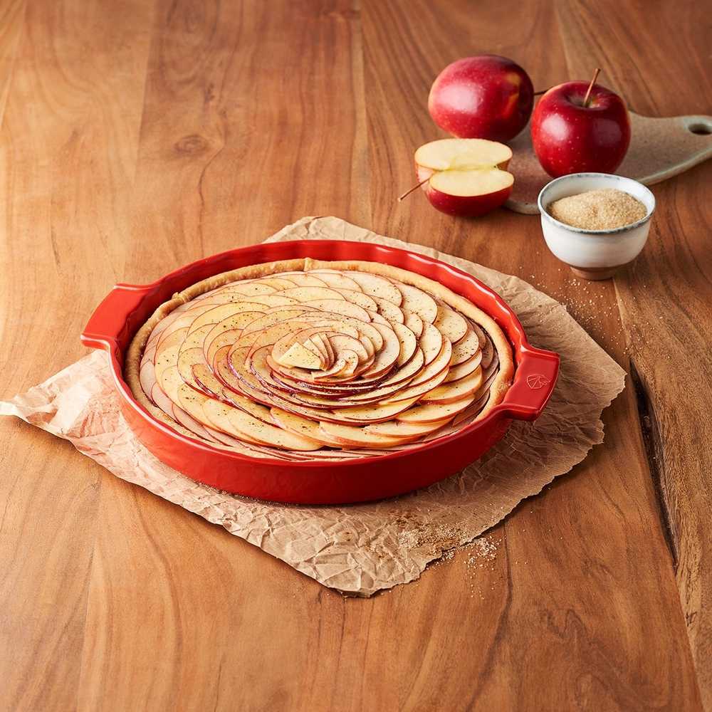 Peugeot Appolia Keramická forma na koláč, 28 cm, červená