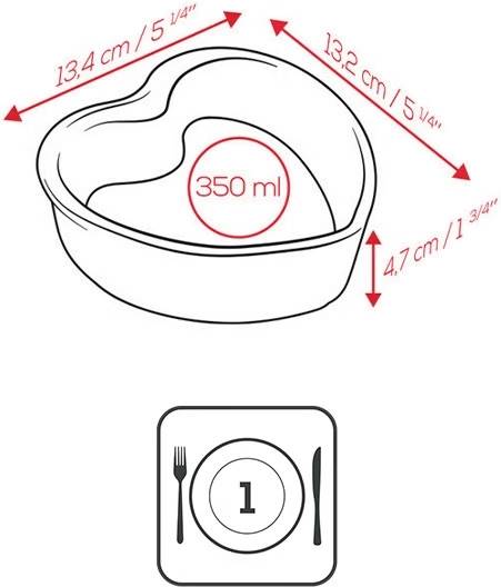 Peugeot Appolia Sada keramických misek Ramekin For You, 2 ks, červená