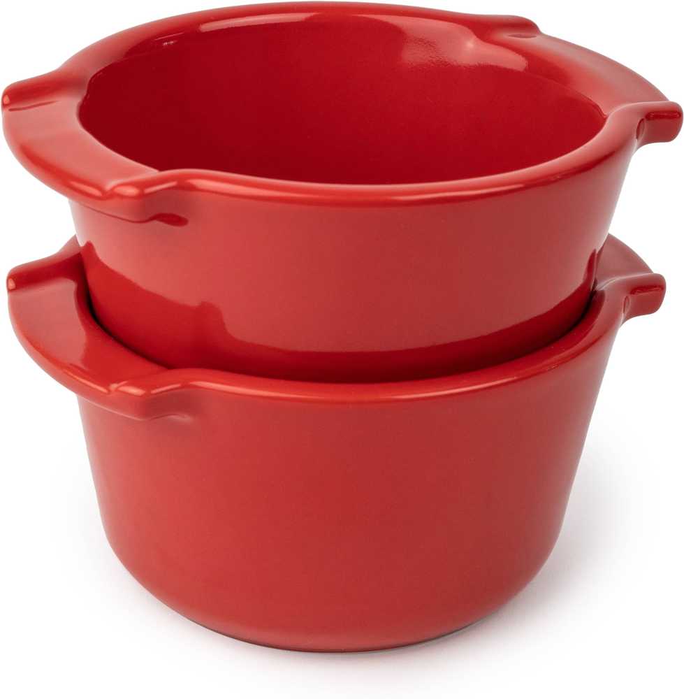 Peugeot Appolia Sada keramických misek Ramekin, 2 ks, červená
