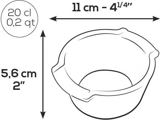 Peugeot Appolia Sada keramických misek Ramekin, 2 ks, červená