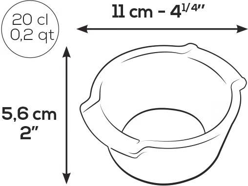 Peugeot Appolia Sada keramických misek Ramekin, 2 ks, černá